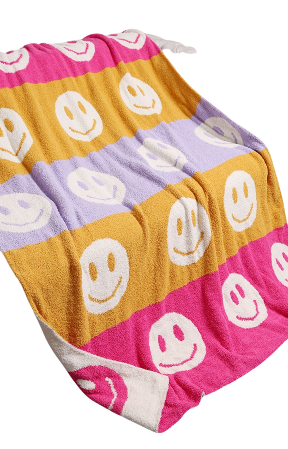 smileys/multi colored/blanket/ cozy 