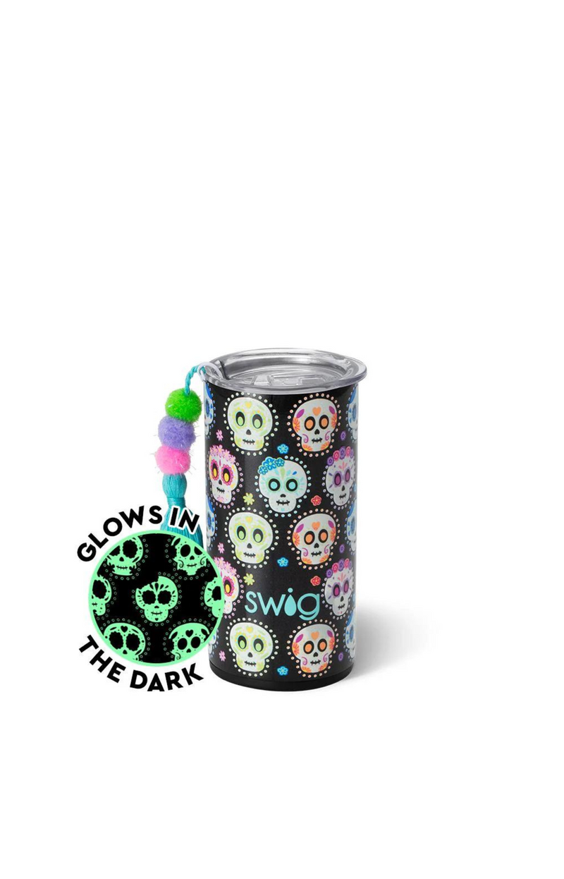 sugar skulls/slim tumbler/ halloween tumbler/ 12 oz