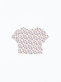 Girls Trixie Floral Top by Finding Foxtale