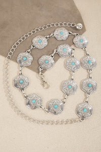 Floral Chain Link Belt