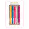 Snifty Set of 5 Word Play Black Gel Pens