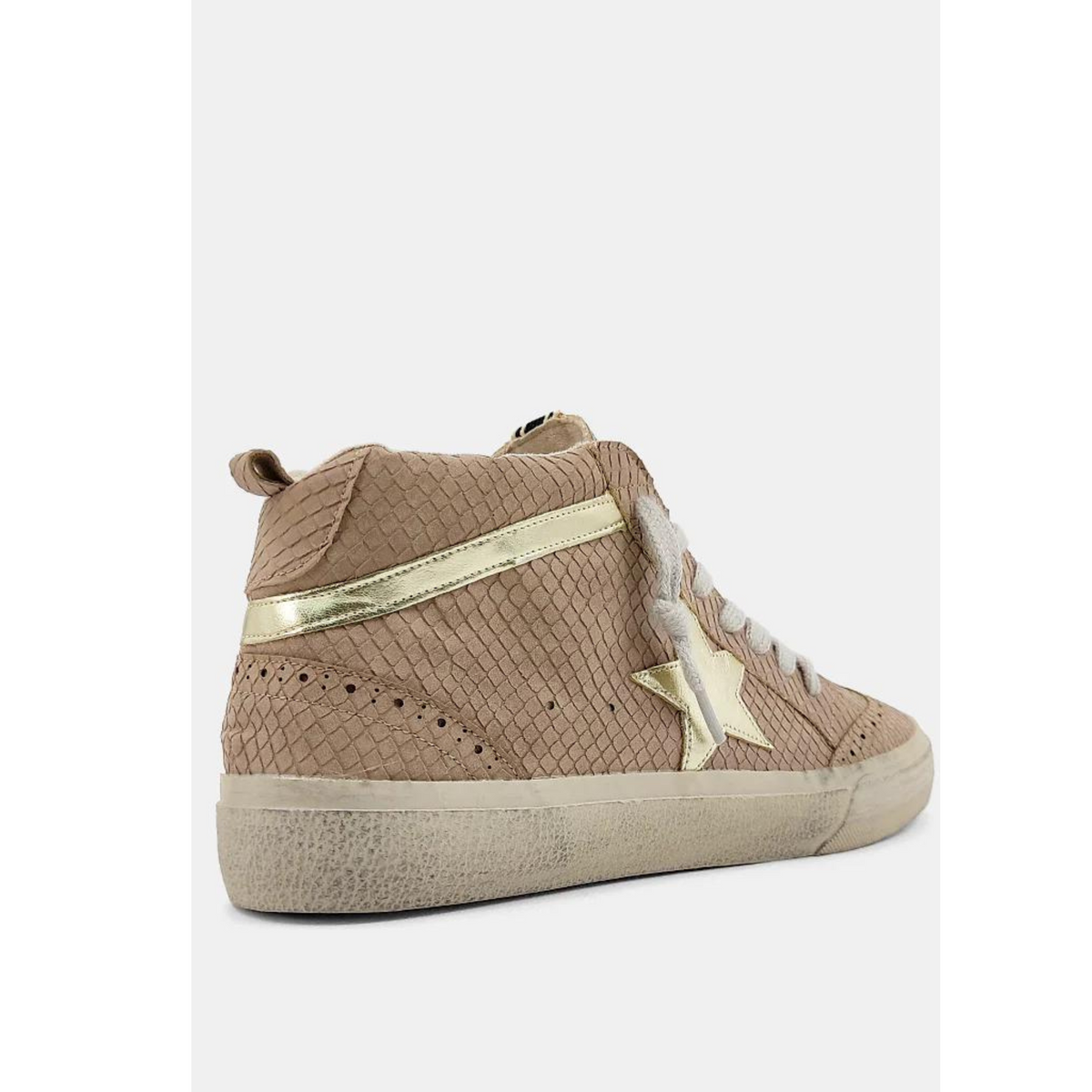 Paulina Taupe HiTop Sneakers