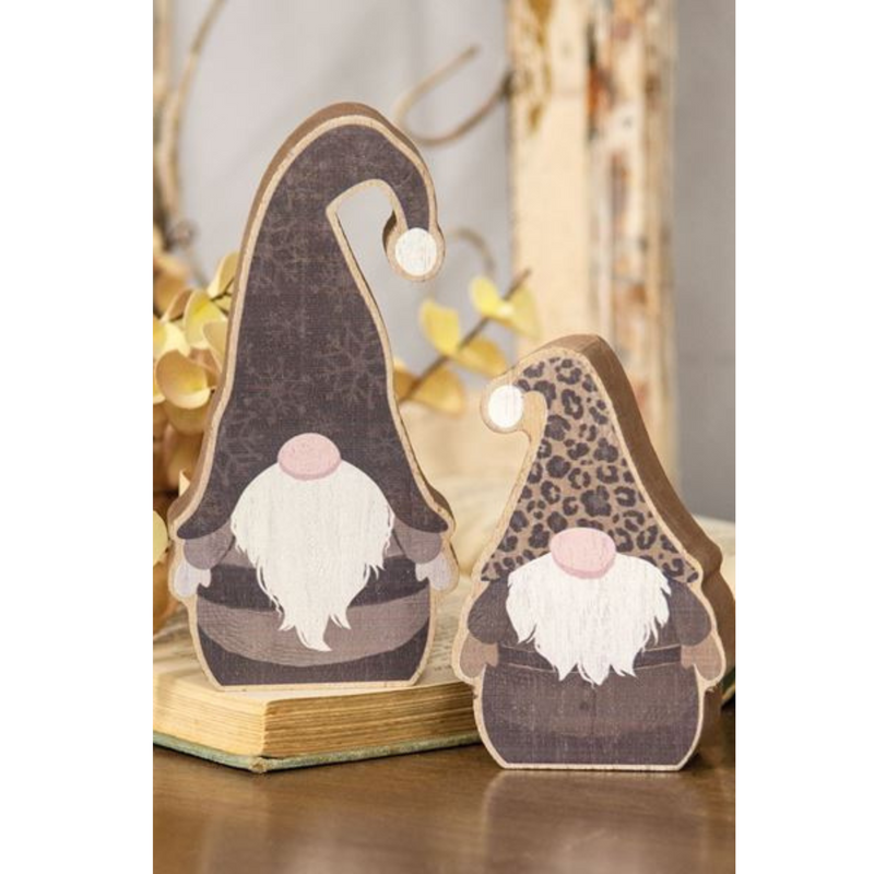 Gnome Sitter Wooden Decor