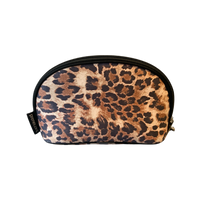 Prenelove cosmetic bag in leaside. Leopard print